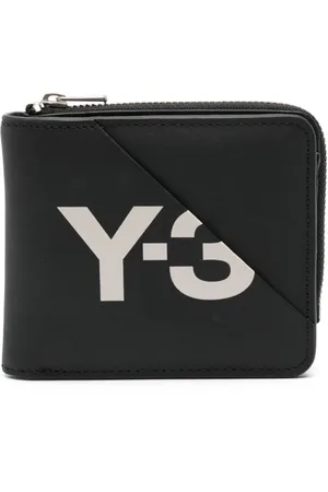 Y-3 Logo-print leather wallet