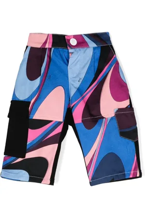 PUCCI Junior Abstract-print cargo trousers