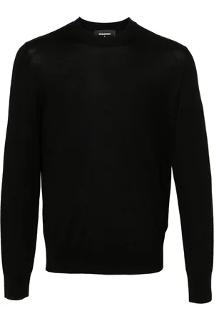 Dsquared2 Logo-embroidered virgin wool jumper