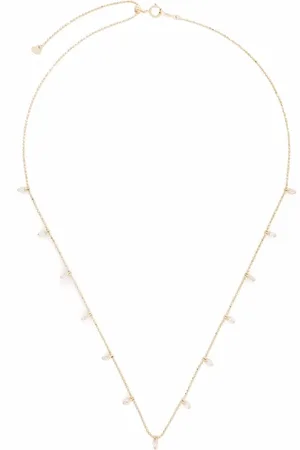 DJULA 18kt yellow multi-tassel diamond necklace