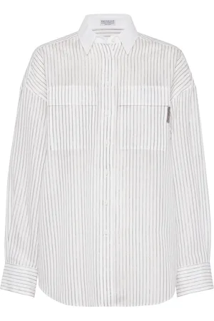 Brunello Cucinelli Striped long-sleeve shirt