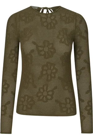 Cecilie Bahnsen Olani flower embroidered top