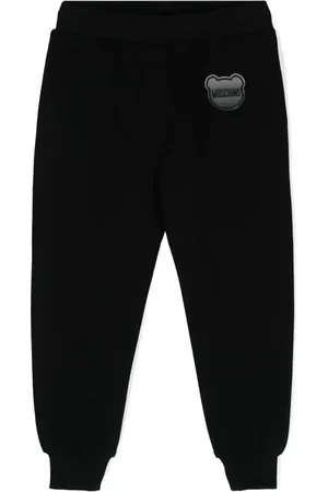 Moschino Mid-rise piqué track trousers
