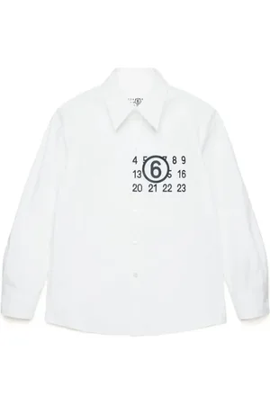 Maison Margiela Logo-print cotton shirt