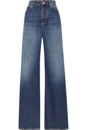 Philipp Plein Skater high-rise wide-leg jeans