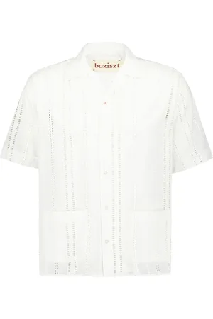 Baziszt Nessma openwork cotton shirt
