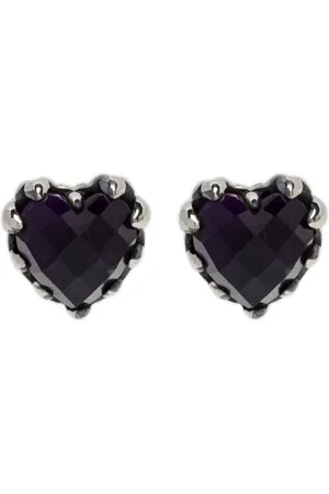 Stolen Girlfriends Club Love Claw amethyst stud earrings