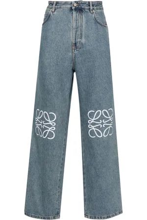 Loewe Anagram mid-rise baggy jeans