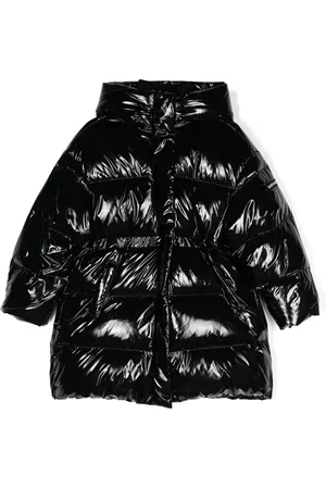 MONNALISA Patent padded coat