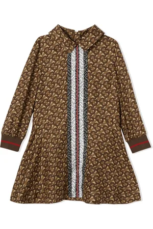 Burberry Monogram logo print silk dress