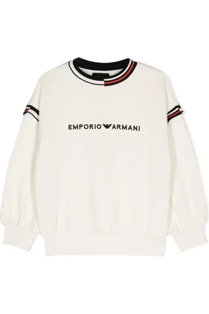 Emporio Armani Logo-embroidered cotton sweatshirt
