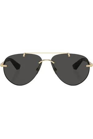 Burberry Metallic aviator-frame sunglasses