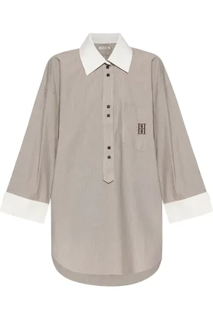 By Malene Birger Maye striped organic-cotton shirt