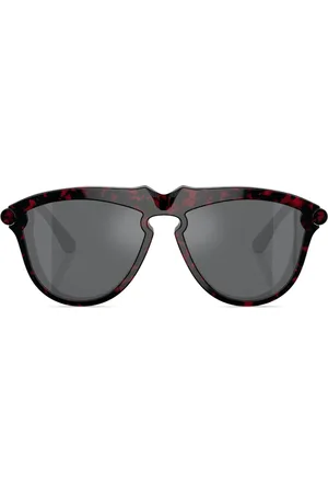 Burberry Tortoiseshell-effect round-frame sunglasses