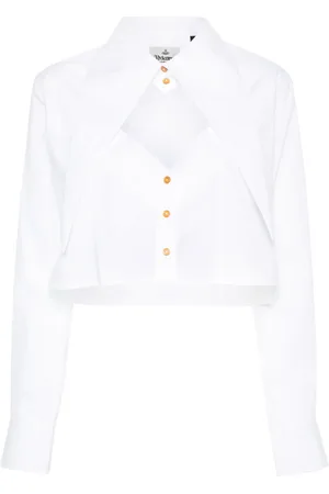 Vivienne Westwood Cut-off Heart cropped shirt