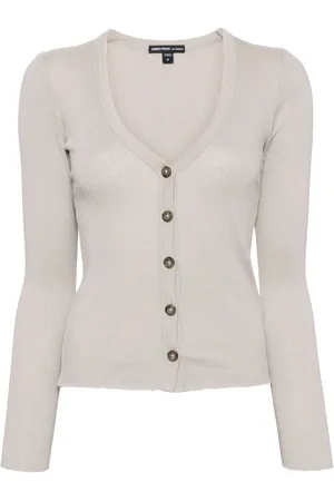 James Perse Long-sleeve ribbed-knit cardigan