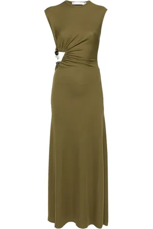 CHRISTOPHER ESBER Cut-out ribbed maxi dress