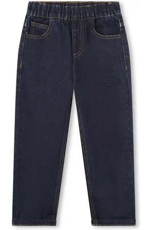 Kenzo Elasticated-waist tapered jeans