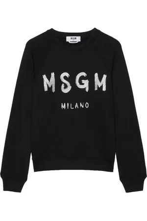 Msgm Logo-print cotton sweatshirt