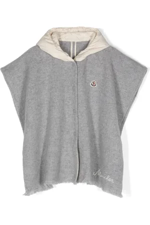 Moncler Logo-embroidered hooded cape