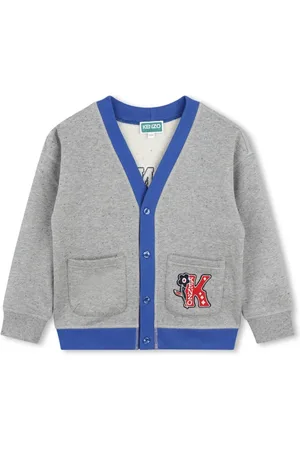 Kenzo Logo-appliqu?? cotton cardigan