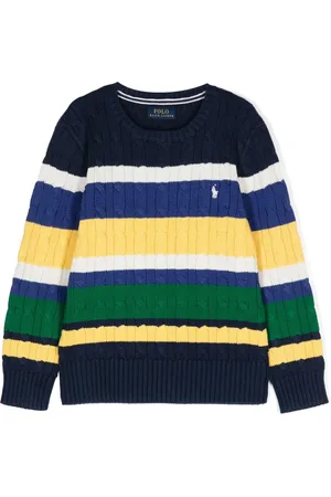 Ralph Lauren Striped cable-knit jumper
