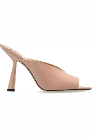 Jimmy Choo 100mm Maryanne sculpted-heel mules