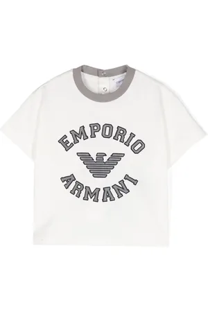 Emporio Armani Logo-embossed cotton T-shirt