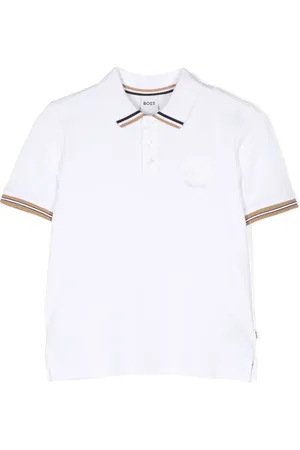 HUGO BOSS Stripe-trim polo shirt