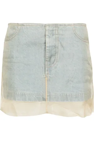 CHRISTOPHER ESBER Layered denim miniskirt