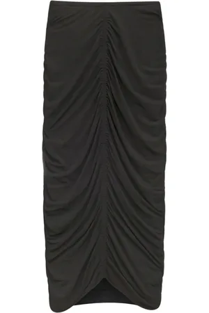 Isabel Marant Vicky ruched midi skirt