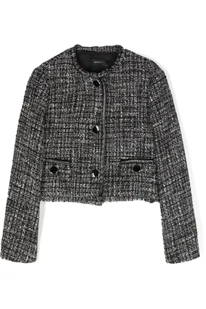 MONNALISA Cropped tweed jacket