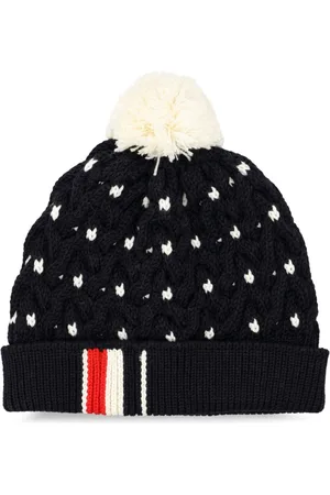 Thom Browne RWB virgin wool pompom beanie