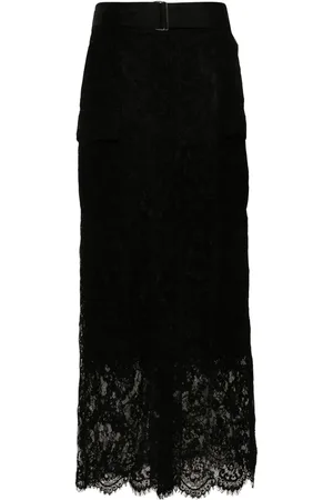 ERMANNO SCERVINO Corded-lace maxi skirt