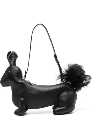 Thom Browne Squirrel-motif leather shoulder bag