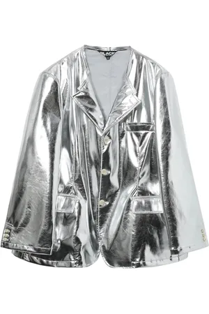 Comme des Garçons Single-breasted metallic blazer