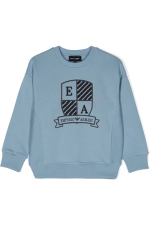 Emporio Armani Logo-embroidered jersey sweatshirt