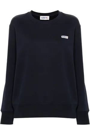 Autry Logo-patch cotton sweatshirt