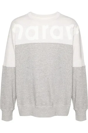 Isabel Marant Howley flocked-logo sweatshirt