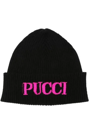 PUCCI Junior Logo-jacquard ribbed beanie