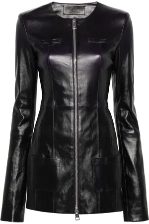 The Attico Zip-up leather jacket