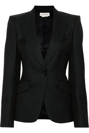 Alexander McQueen Single-breasted pinstripe blazer