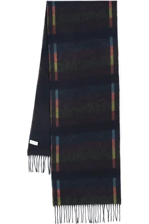 Paul Smith Brushed-wool fringed scarf