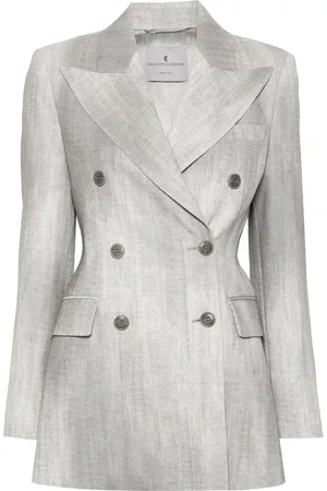 ERMANNO SCERVINO Distressed effect-print blazer