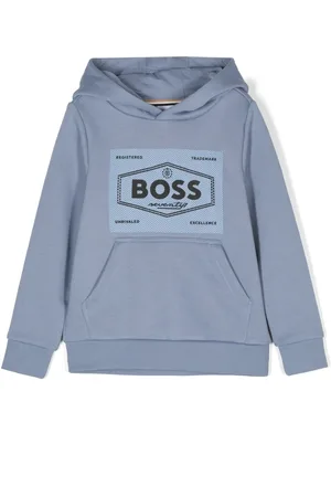 HUGO BOSS Logo-print cotton hoodie