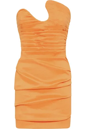 RACHEL GILBERT Cheri asymmetric-neck dress