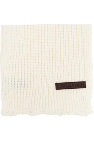 Dsquared2 Distressed wool scarf