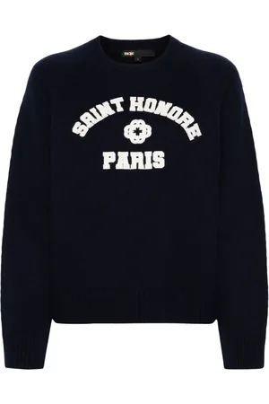 Maje Logo-embroidered sweater