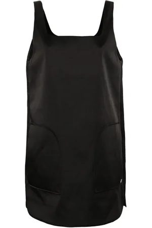 Maje Satin pinafore mini dress