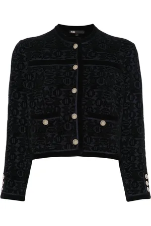 Maje Velvet knit cardigan